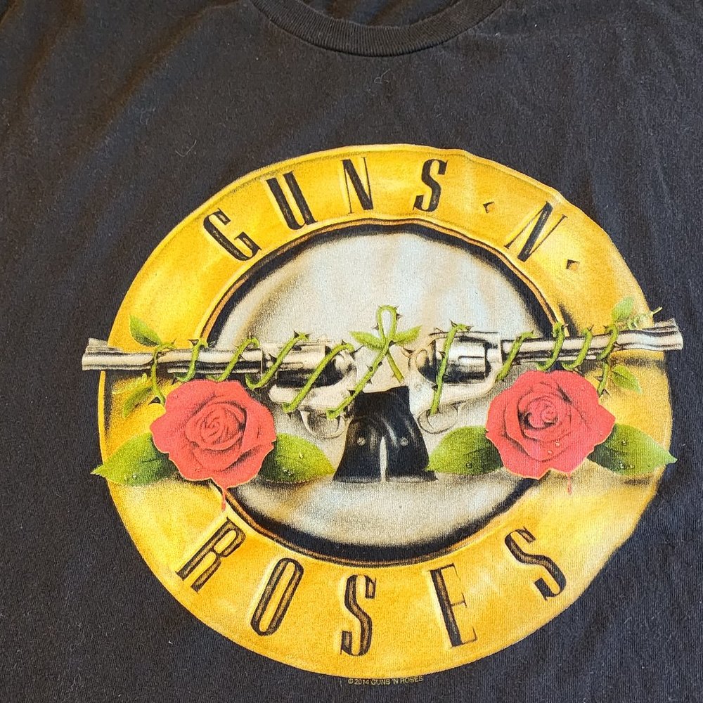 Allstyle, 2014 Guns N Roses T-shirt, Size XL, 100% Cotton, Band, Rock Music.